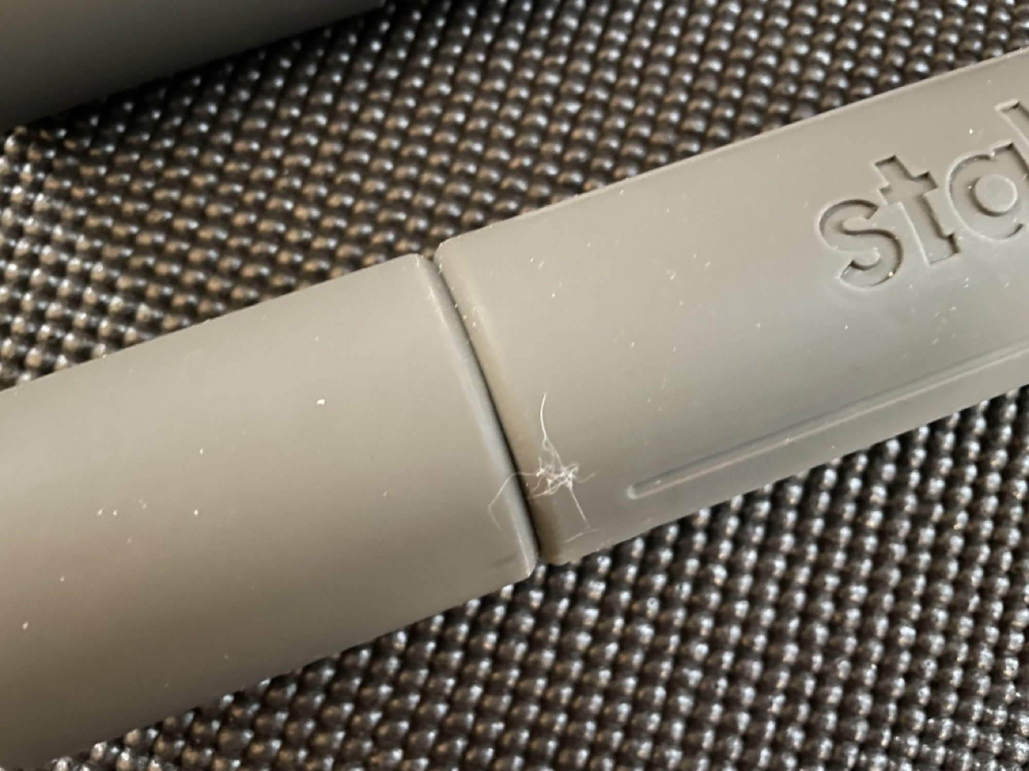 lint stuck to stakt weight