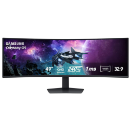 A Samsung 49-inch Odyssey Gaming Monitor