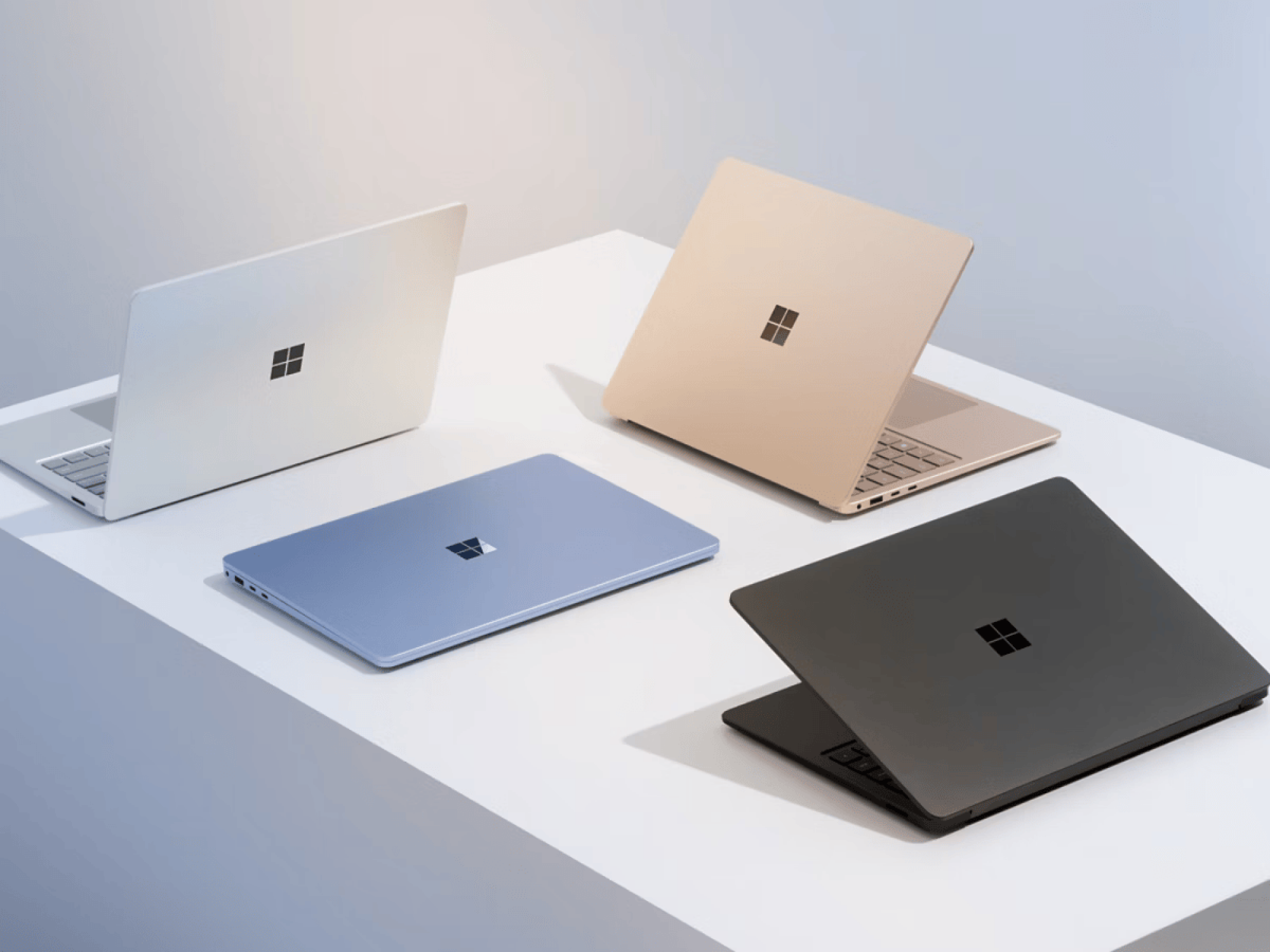 the microsoft surface laptop 7 in four colors